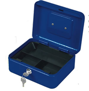 Metal Cash Box with Coin Tray  $21.25